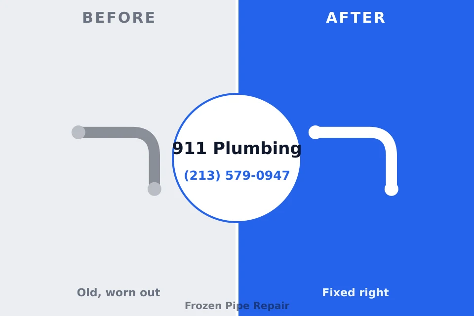 Before and after: plumbing repair Vidalia, GA